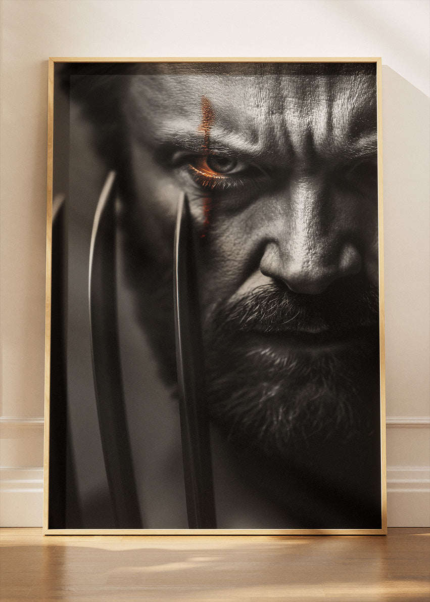 Wolverine Dark Claw Portrait Canvas & Poster Print – AI PRINT LAB