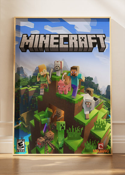 Minecraft Wall Art Poster & Canvas – Iconic Block World Adventure Gaming Artwork