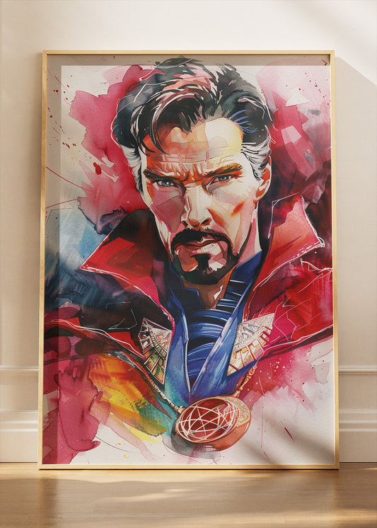 Doctor Strange Watercolor Canvas & Poster Print – AI PRINT LAB