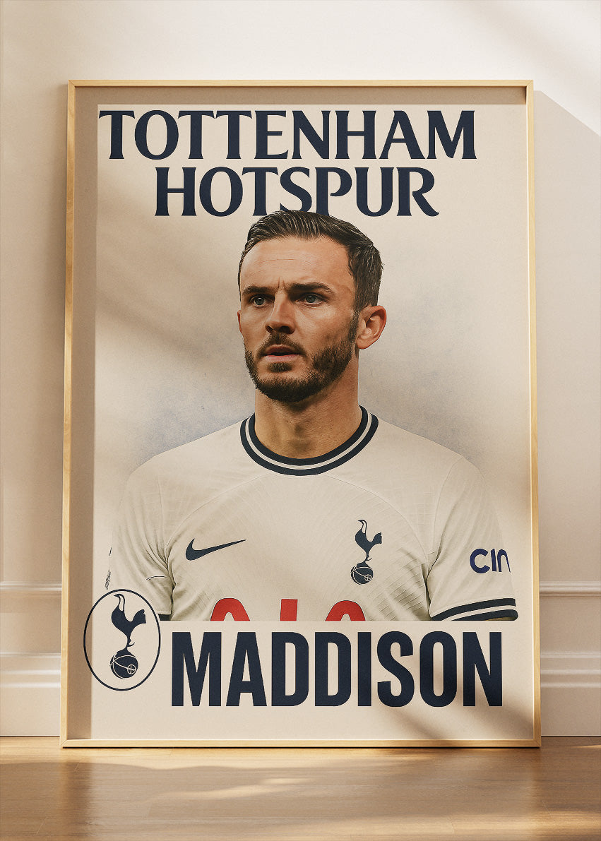 Tottenham Hotspur James Maddison Wall Art | Iconic Football Poster & Canvas