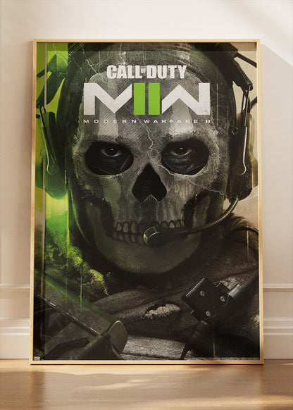 Call of Duty Modern Warfare II Wall Art Poster & Canvas – Iconic Ghost Operator Gaming Artwork