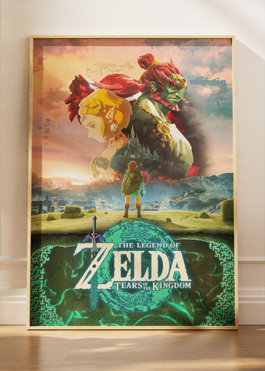The Legend of Zelda Tears of the Kingdom Wall Art Poster & Canvas – Epic Fantasy Adventure Gaming Artwork