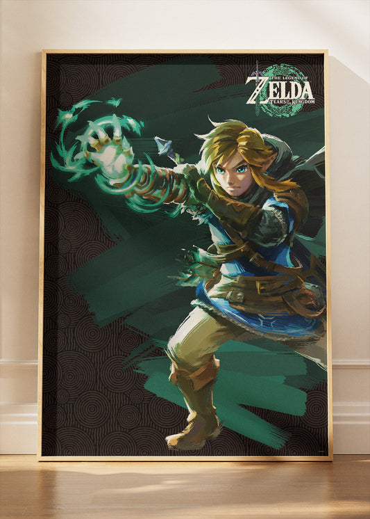 The Legend of Zelda Tears of the Kingdom Wall Art Poster & Canvas – Heroic Link Action Gaming Artwork
