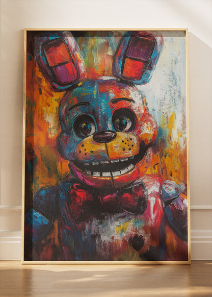Five Nights at Freddy’s Wall Art Poster & Canvas – Bonnie Animatronic Horror Gaming Artwork