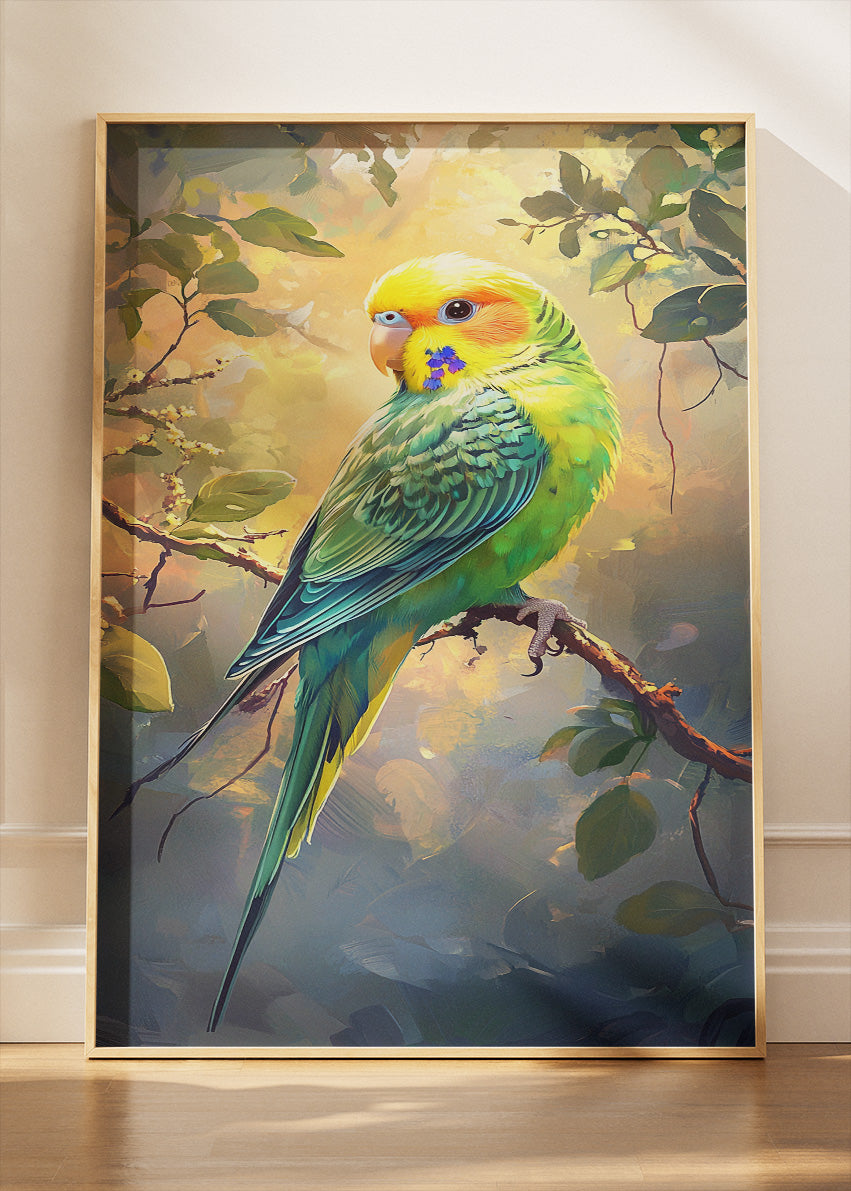 Colorful Parrot Wall Art Poster & Canvas Print – Tropical Bird Nature Artwork