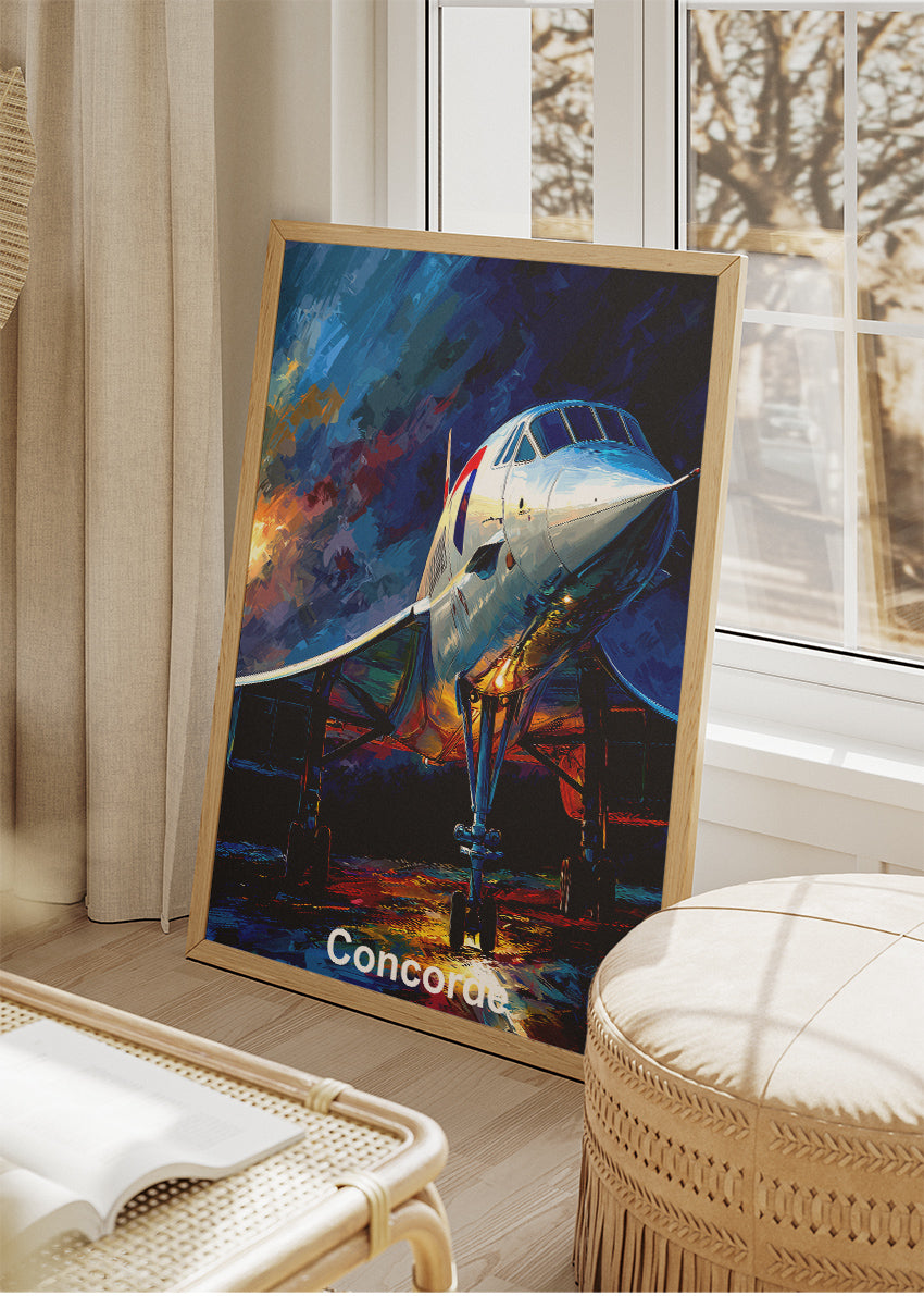 Concorde Supersonic Jet Poster & Canvas Print – Iconic Aviation Art – Aiprintlab