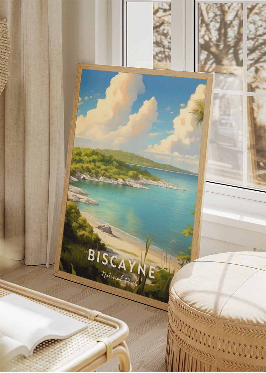 Biscayne National Park Poster & Canvas Print – Tropical Coastal Paradise Art