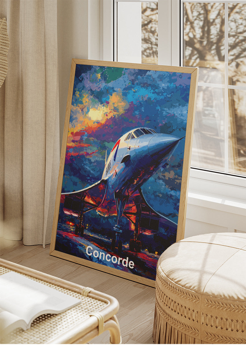 Concorde Supersonic Jet Poster & Canvas Print – Classic Aviation Art – Aiprintlab