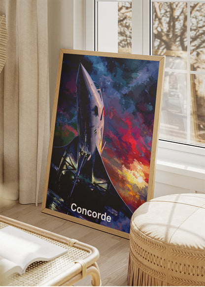 Concorde Supersonic Jet Poster & Canvas Print – Dramatic Aviation Art – Aiprintlab
