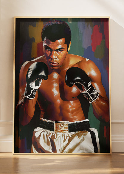 Muhammad Ali Boxing Poster & Canvas Art Print – Iconic Champion Portrait