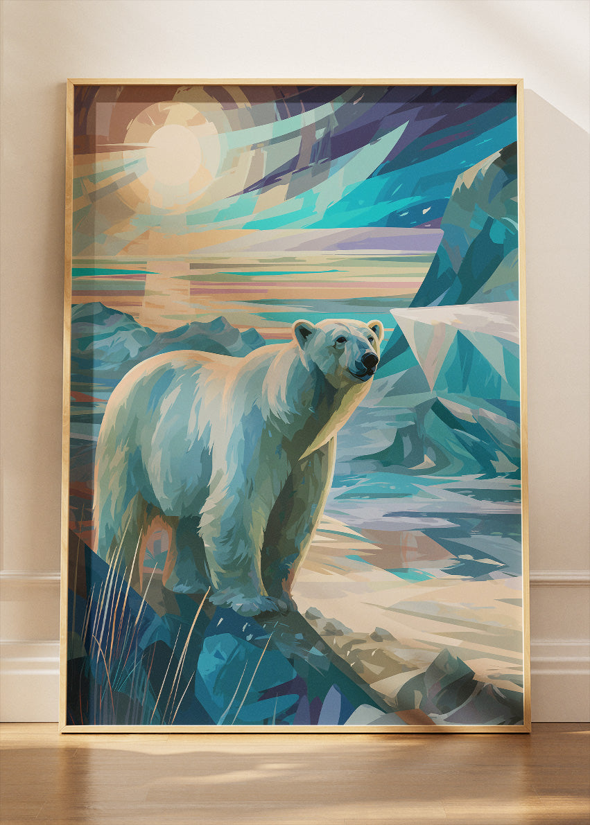 Polar Bear Canvas Print & Poster – Arctic Wildlife Wall Art