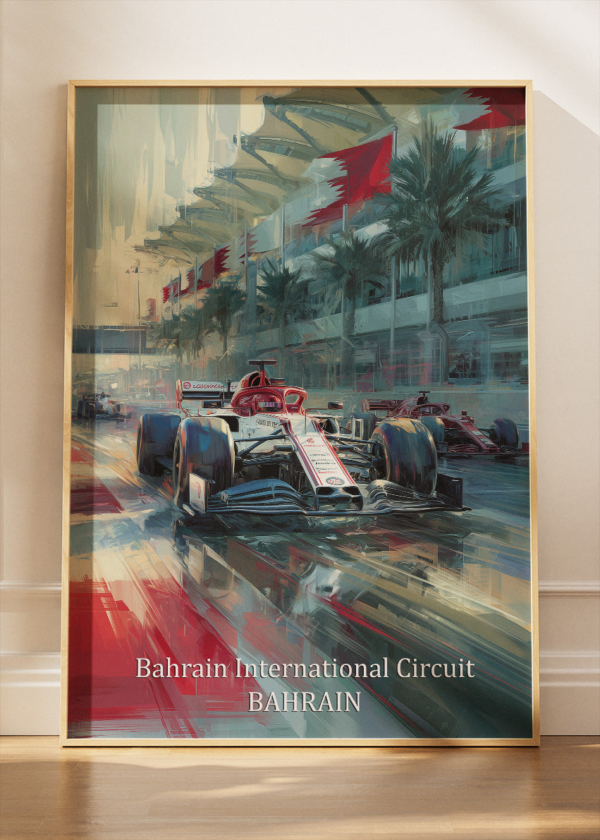 Bahrain International Circuit Formula 1 Poster & Canvas | F1 Racing Wall Art