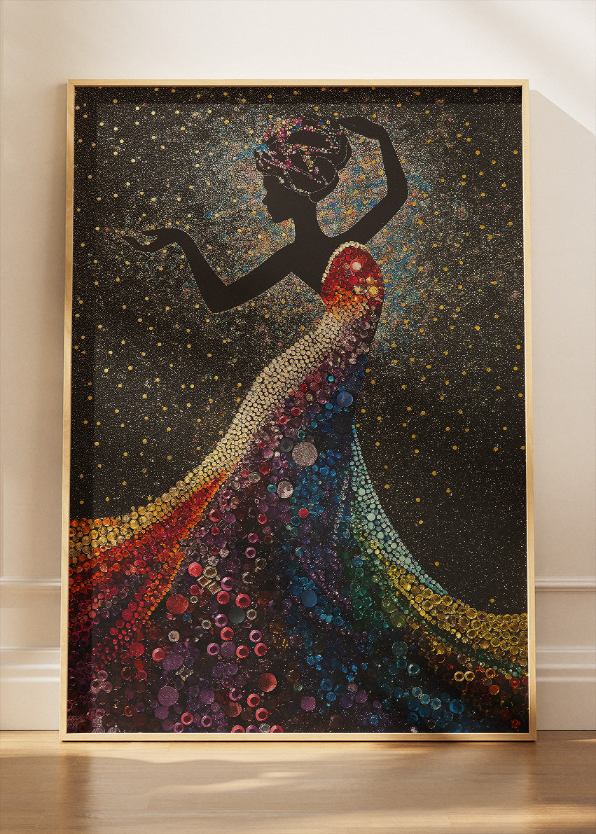 Celestial Rainbow Silhouette Canvas & Poster Print – AI PRINT LAB