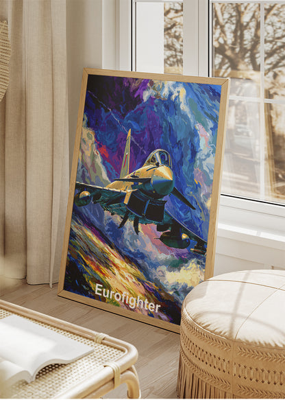 Eurofighter Typhoon Jet Poster & Canvas Print – Modern Fighter Aircraft Art – Aiprintlab