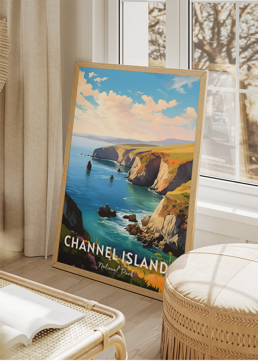 Channel Islands National Park Poster & Canvas Print – Coastal Cliff Landscape Wall Art