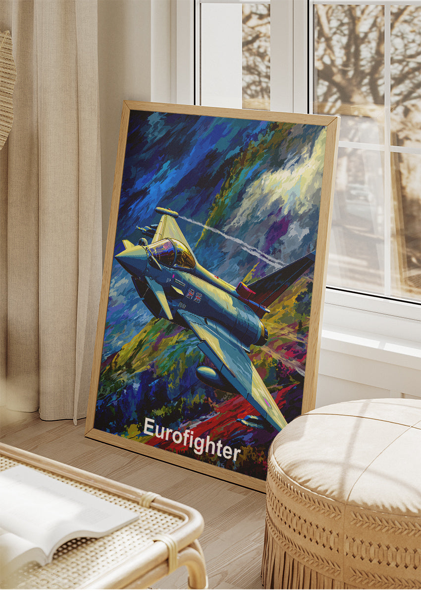 Eurofighter Typhoon Jet Poster & Canvas Print – Dynamic Fighter Aircraft Art – Aiprintlab