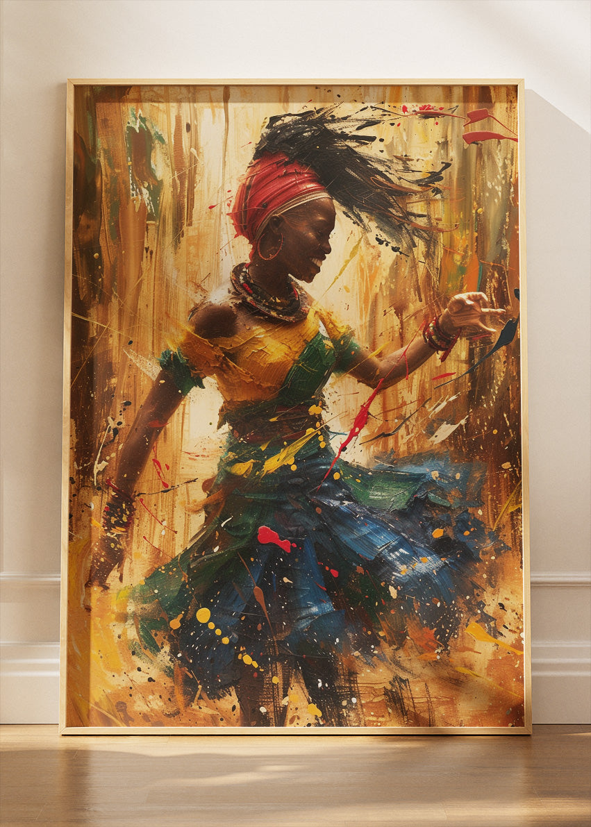 Rhythmic Freedom Dance Canvas & Poster Print – AI PRINT LAB