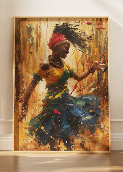 Rhythmic Freedom Dance Canvas & Poster Print – AI PRINT LAB