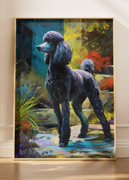 Poodle Poster & Canvas Print – Elegant Dog Artwork for Home Decor