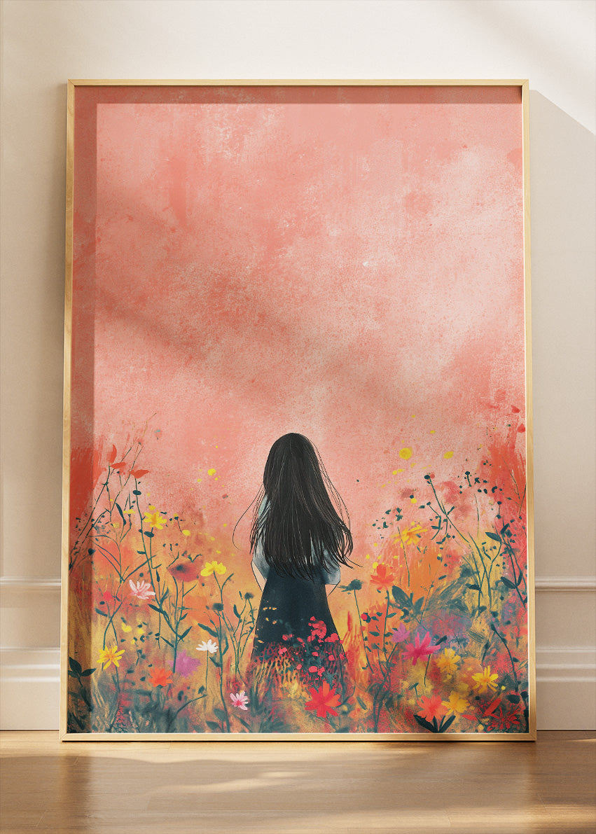 Whispers of Spring Silhouette Canvas & Poster Print – AI PRINT LAB