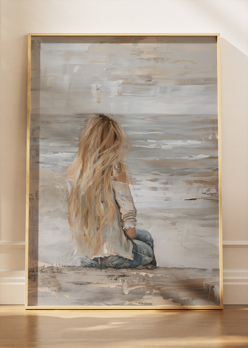 Quiet Shore Reflection Canvas & Poster Print – AI PRINT LAB