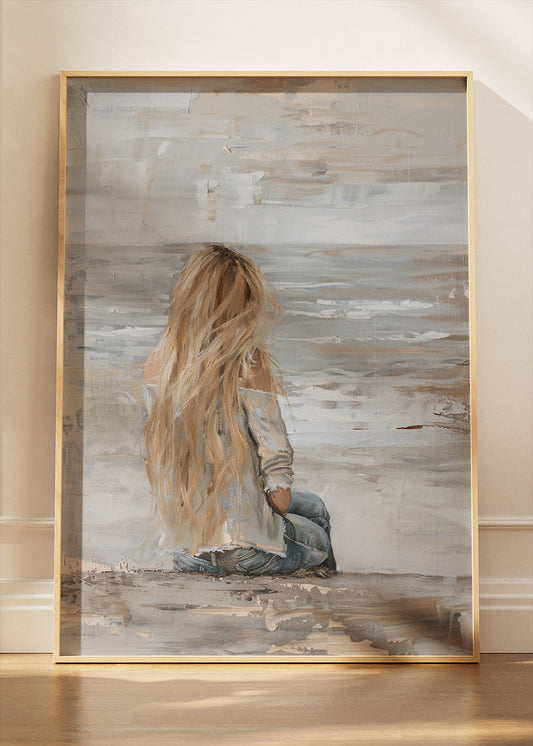 Quiet Shore Reflection Canvas & Poster Print – AI PRINT LAB