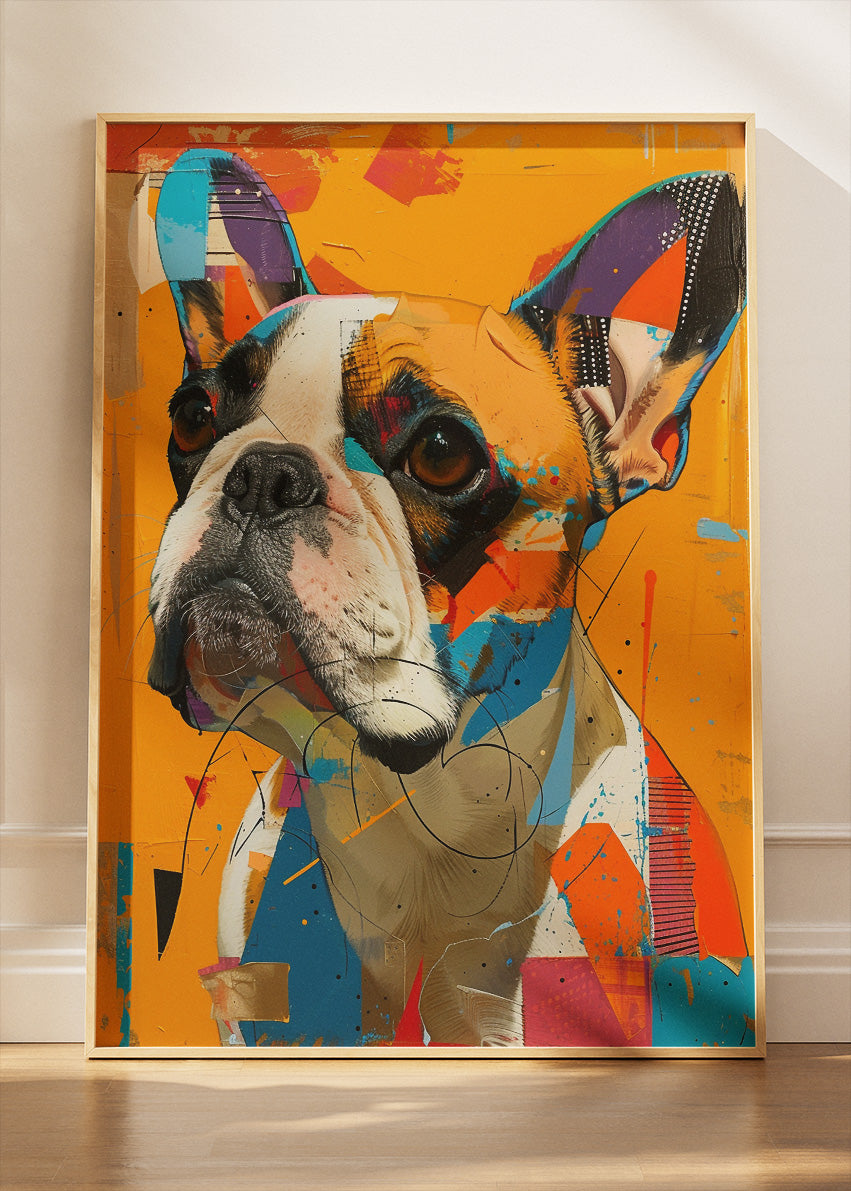 Colorful French Bulldog Pop Art Canvas & Poster Print – AI PRINT LAB