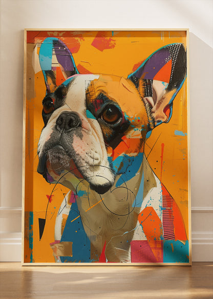 Colorful French Bulldog Pop Art Canvas & Poster Print – AI PRINT LAB