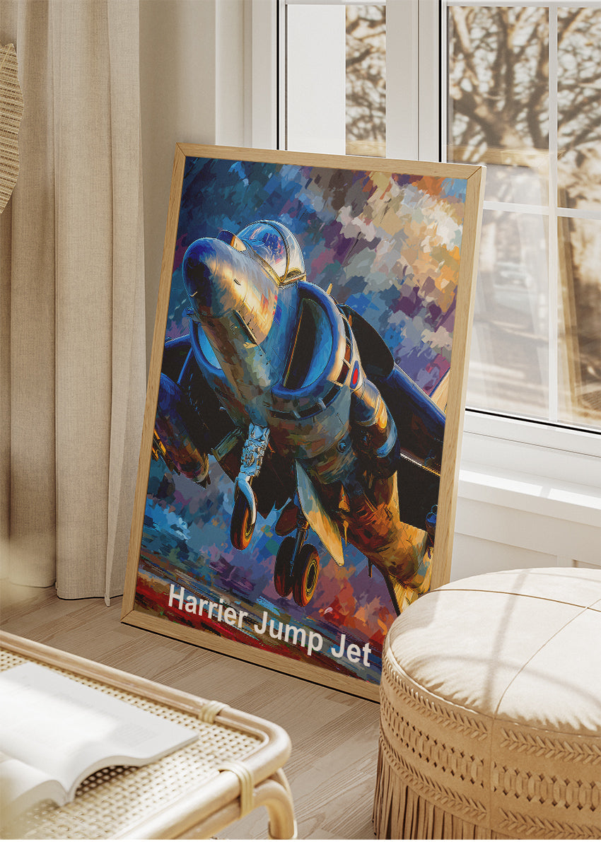 Harrier Jump Jet Poster & Canvas Print – Dynamic Aviation Wall Art