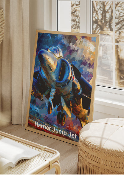Harrier Jump Jet Poster & Canvas Print – Dynamic Aviation Wall Art