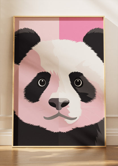 Minimal Panda Canvas Print & Poster – Cute Modern Animal Wall Art – AI PRINT LAB
