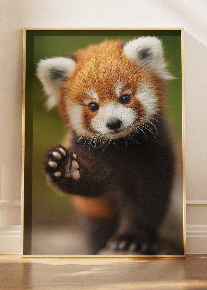 Cute Red Panda Canvas Print & Poster – Adorable Animal Wall Art – Kids & Nursery Decor – AI PRINT LAB