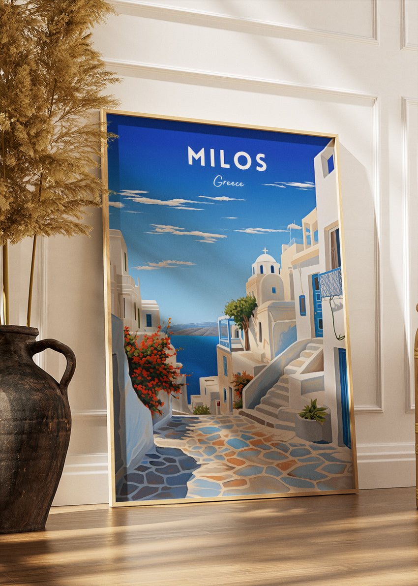Milos Greece Poster & Canvas Print – Scenic Greek Island Art