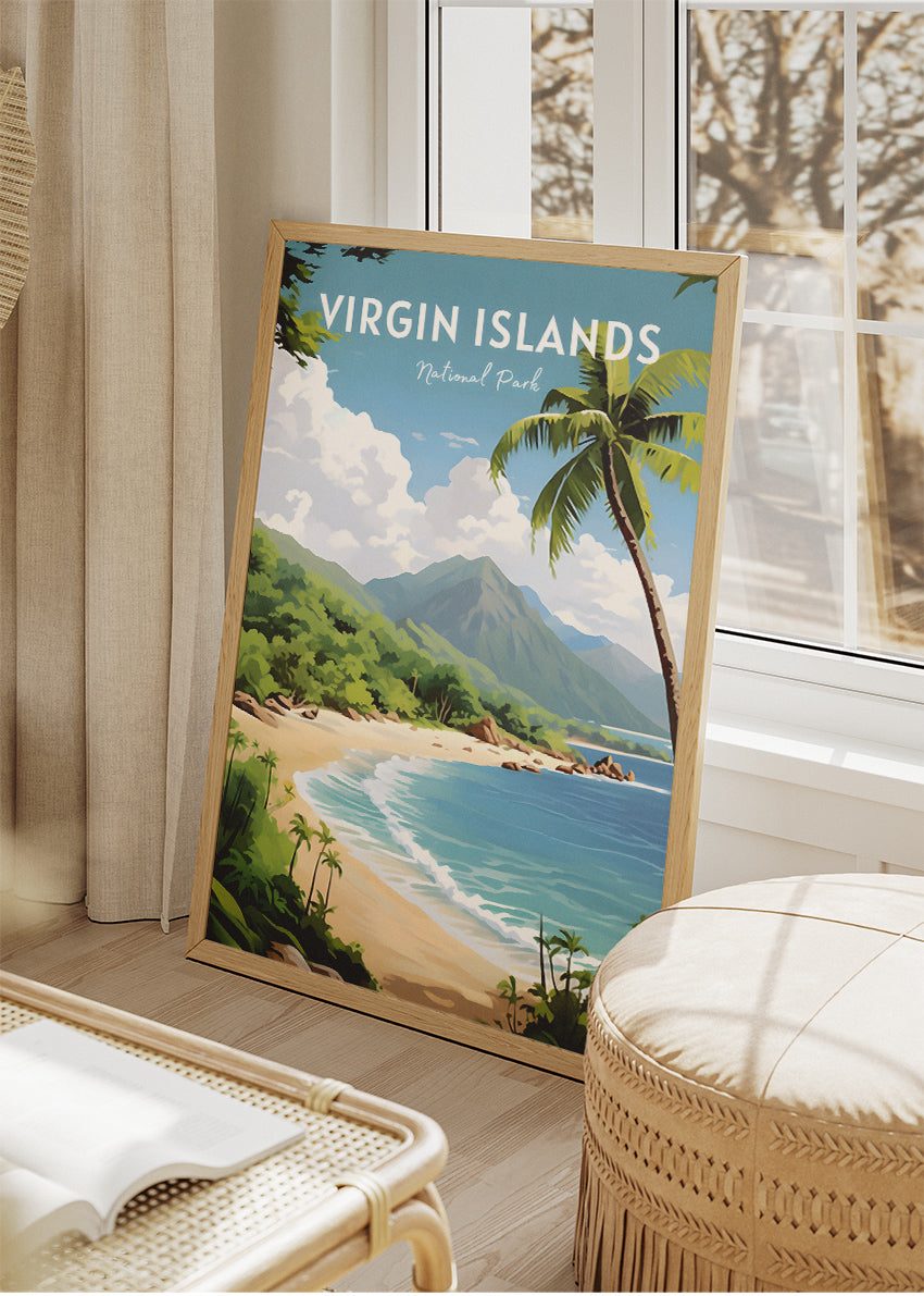 Virgin Islands National Park Poster & Canvas Print – Tropical Beach Wall Art