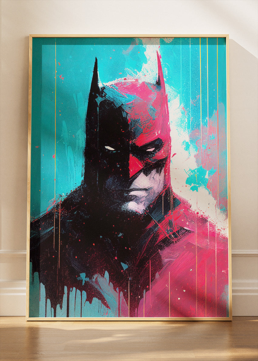Batman Abstract Portrait Canvas Print & Poster – AI PRINT LAB