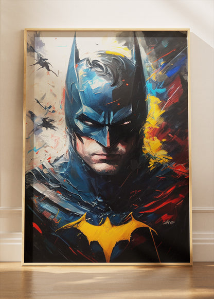 Batman Modern Expressionist Portrait Canvas Print & Poster – AI PRINT LAB