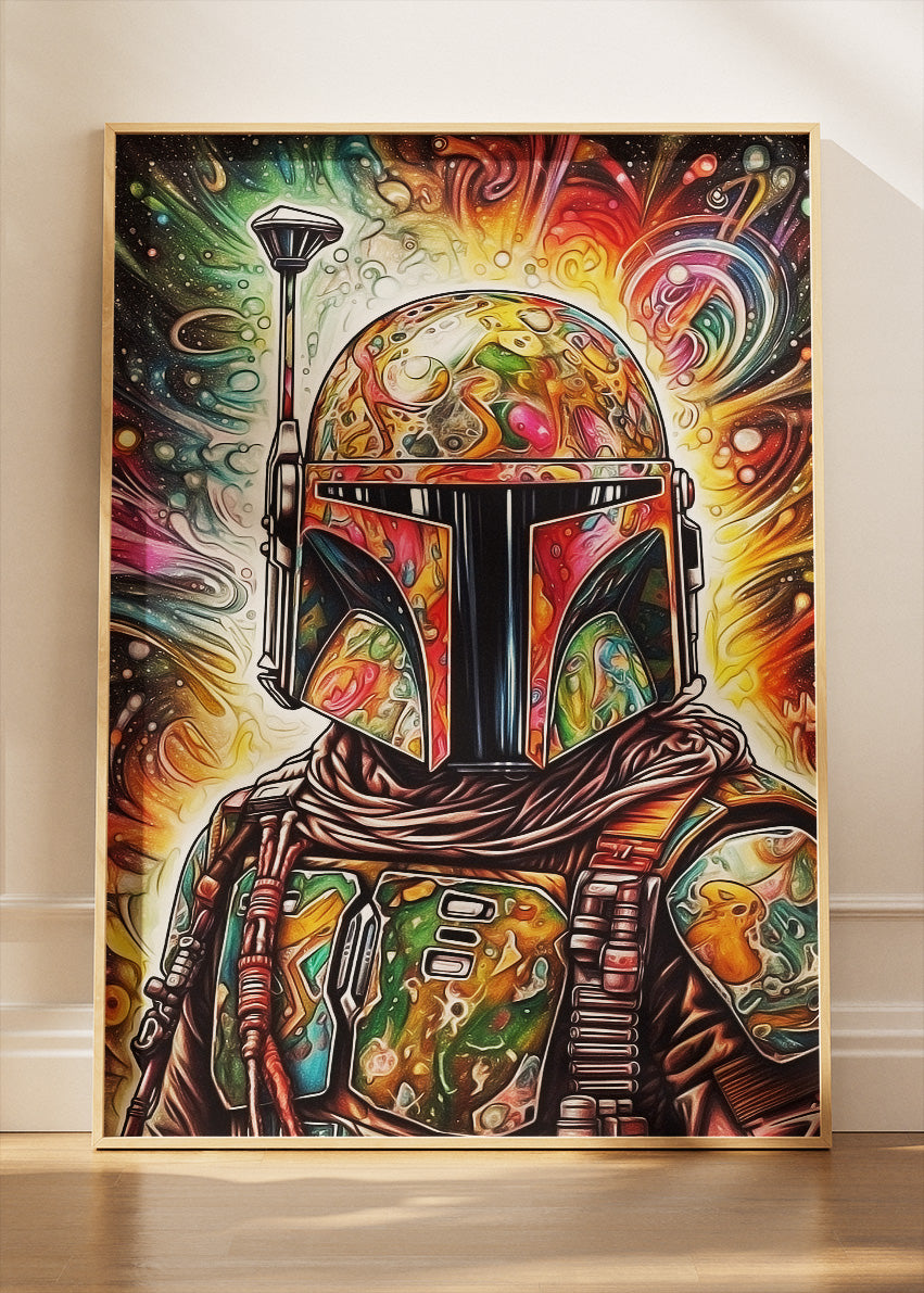 Boba Fett Cosmic Pop Art Canvas Print & Poster – AI PRINT LAB