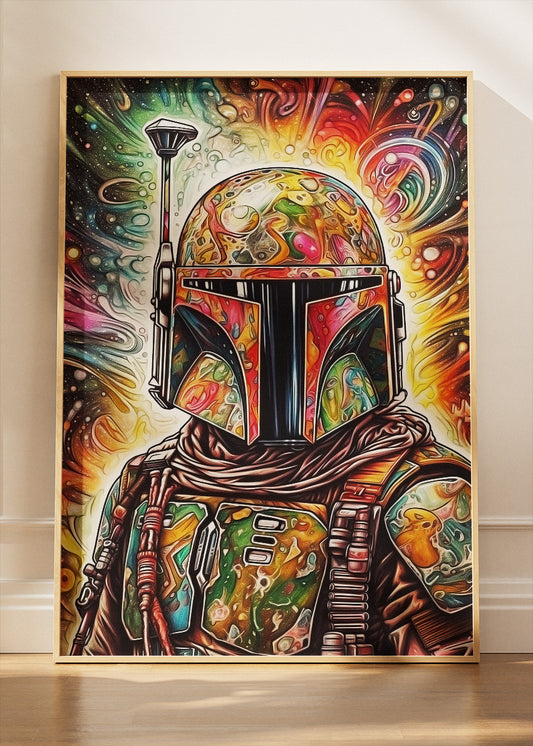 Boba Fett Cosmic Pop Art Canvas Print & Poster – AI PRINT LAB