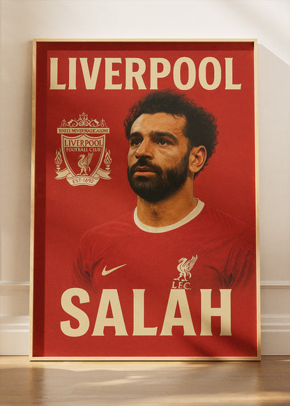 Mohamed Salah Liverpool Wall Art | Iconic Football Legend Poster & Canvas