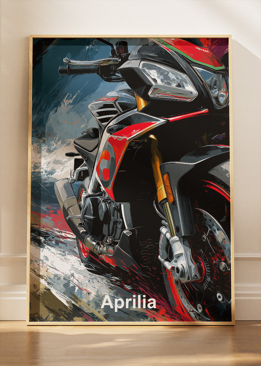 Aprilia Superbike Wall Art Poster & Canvas – High-Impact Motorcycle Artwork