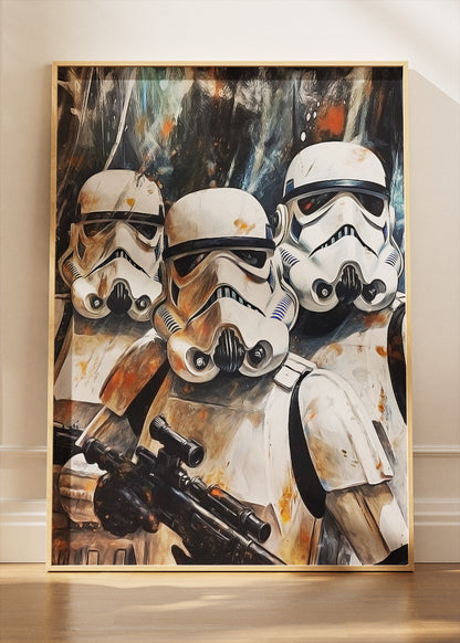 Stormtroopers Gritty Portrait Canvas Print & Poster – AI PRINT LAB