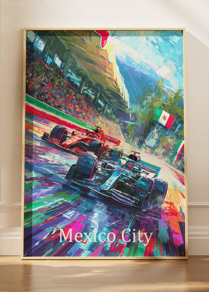 Mexico City Formula 1 Grand Prix Racing Canvas Print & Poster – AI PRINT LAB