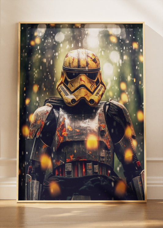 Galactic Battle Trooper Portrait Canvas & Poster Print – AI PRINT LAB