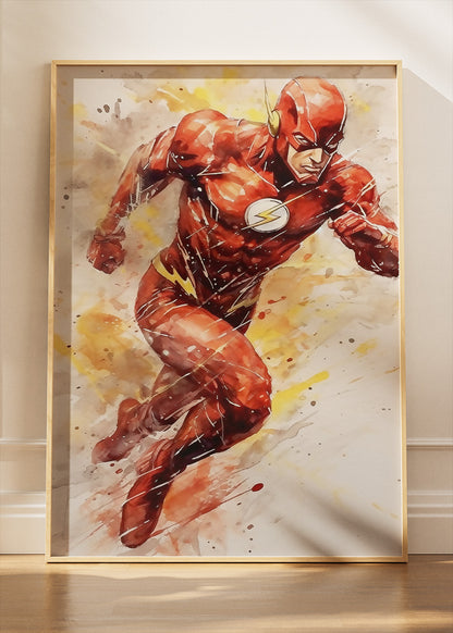 The Flash Speed Force Portrait Canvas & Poster Print – AI PRINT LAB