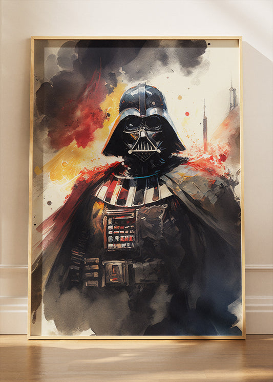 Darth Vader Dark Side Watercolor Canvas & Poster Print – AI PRINT LAB