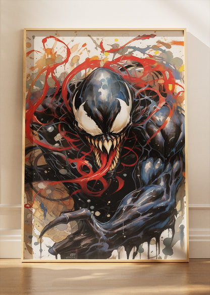 Venom Dark Symbiote Canvas & Poster Print – AI PRINT LAB