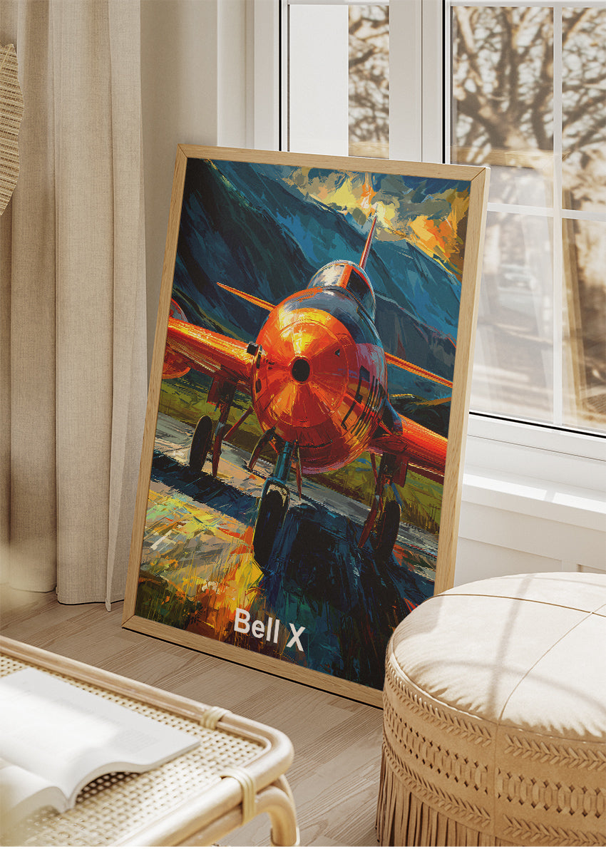 Bell X-1 Supersonic Rocket Plane Canvas Print – Historic Aviation Art – Aiprintlab