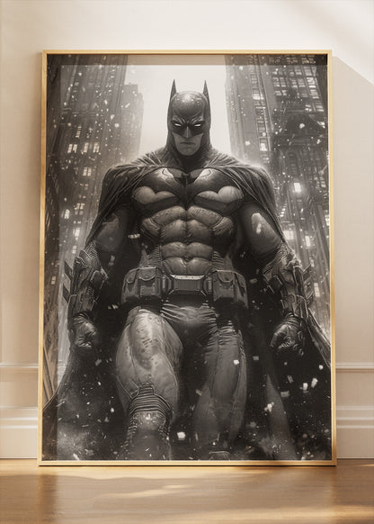 Batman Dark City Portrait Canvas & Poster Print – AI PRINT LAB