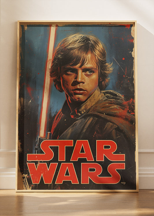 Luke Skywalker Vintage Star Wars Poster Canvas & Print – AI PRINT LAB