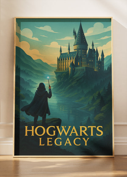 Hogwarts Legacy Wall Art – Magical Fantasy RPG Castle Poster & Canvas